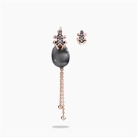 Earrings Dada Arrigoni Woman Happy Frog in Gold Diamante Brown 0.37 Ct DHF16ORANRNDW - DHF16ORANRNDW